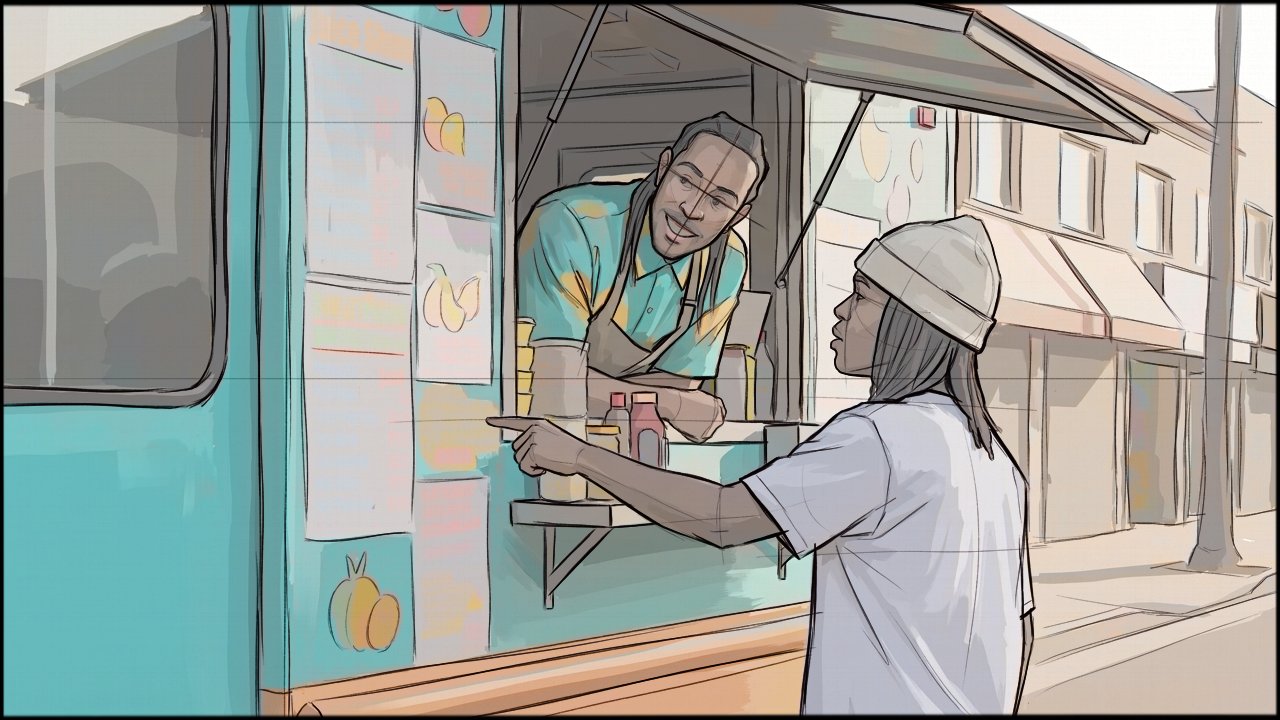 Music Video - Narrative - storyboard frame 8 by Dakota Warren